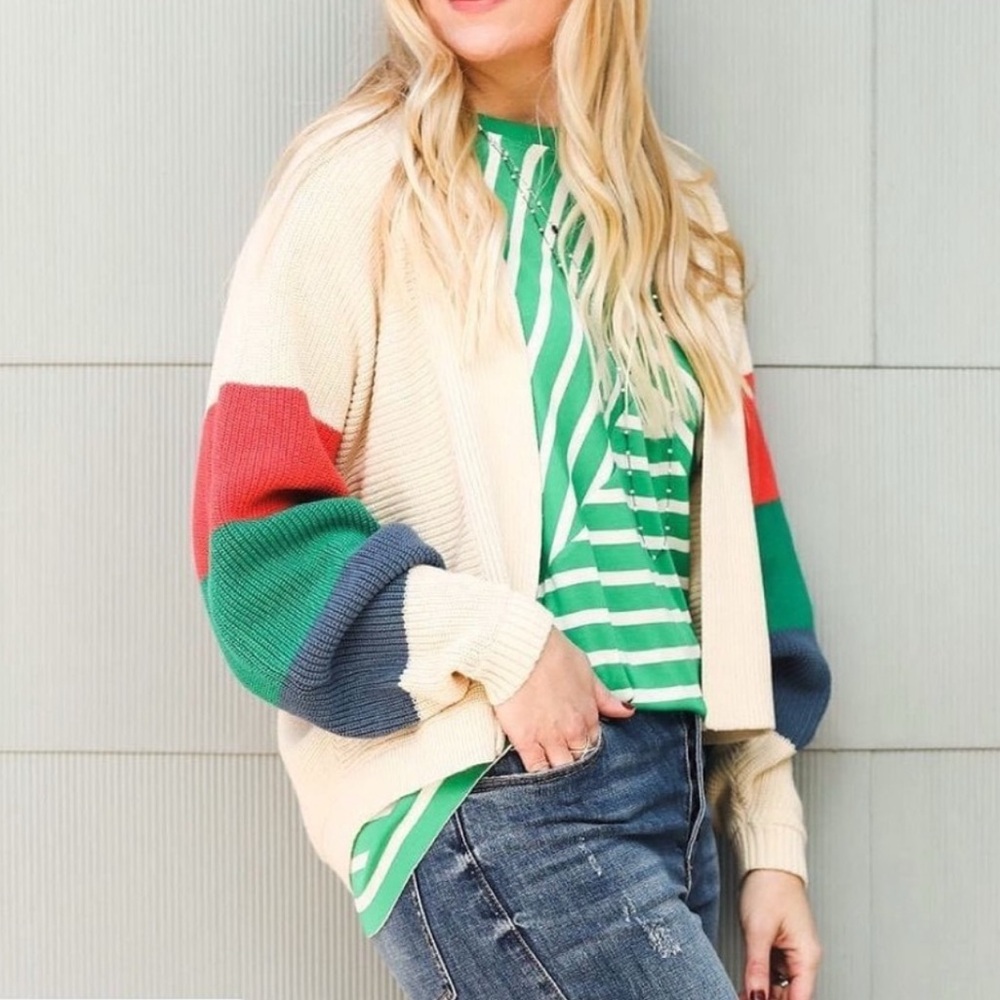 Cabi | New Trio‎ Colourblock Knit Cardigan